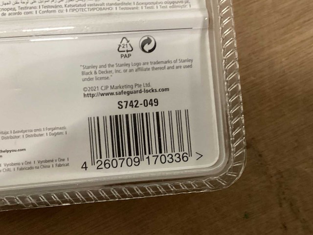 Stanley hangslot 80 mm, outdoor (6x) - afbeelding 5 van  6