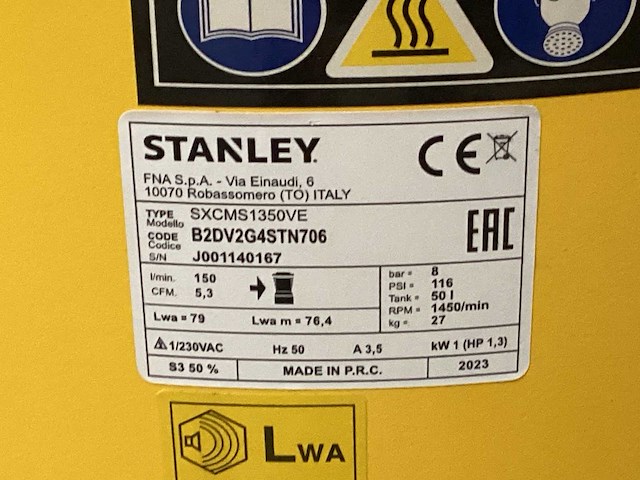 Stanley mix kavel compressors, webshop retouren - afbeelding 8 van  9