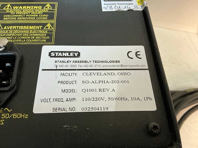 Stanley q1001 rev.a elektronisch momentsleutel-systeem - afbeelding 8 van  8