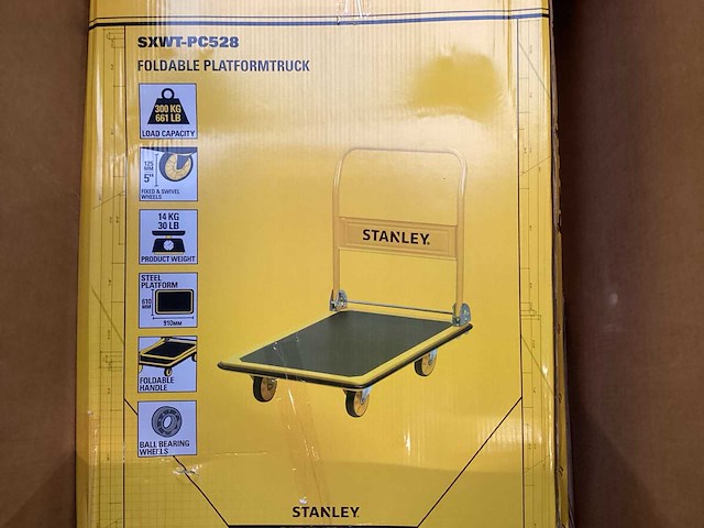 Stanley sxwt-pc528 plateauwagen 300kg - afbeelding 1 van  4