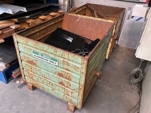 Stapelbaar afvalcontainer (2x) - afbeelding 1 van  6