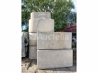 Stapelbare betonblokken