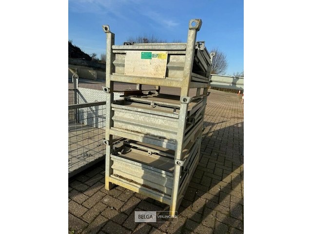 Stapelbare en vouwbare materiaal bak (3x) - afbeelding 1 van  2
