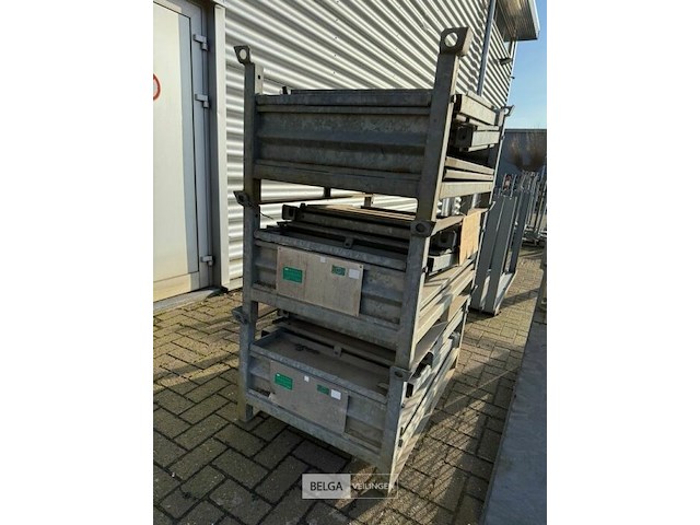 Stapelbare en vouwbare materiaal bak (3x) - afbeelding 2 van  2