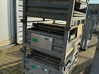 Stapelbare en vouwbare materiaal bak (3x) - afbeelding 2 van  2