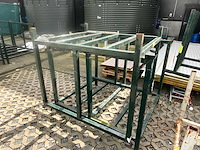 Stapelbare stalen opslagrekken / transportframes - afbeelding 1 van  7