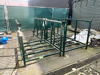 Stapelbare stalen opslagrekken / transportframes - afbeelding 5 van  7