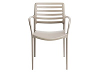 Stapelbare stoelen met armleuningen, versterkt met glasvezel, laadvermogen tot 250 kg (x6 mix) - afbeelding 3 van  6