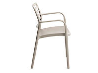 Stapelbare stoelen met armleuningen, versterkt met glasvezel, laadvermogen tot 250 kg (x6 mix) - afbeelding 4 van  6