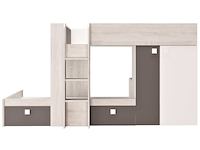 Stapelbed beau 90x190 cm - grenen/bruin - afbeelding 2 van  7