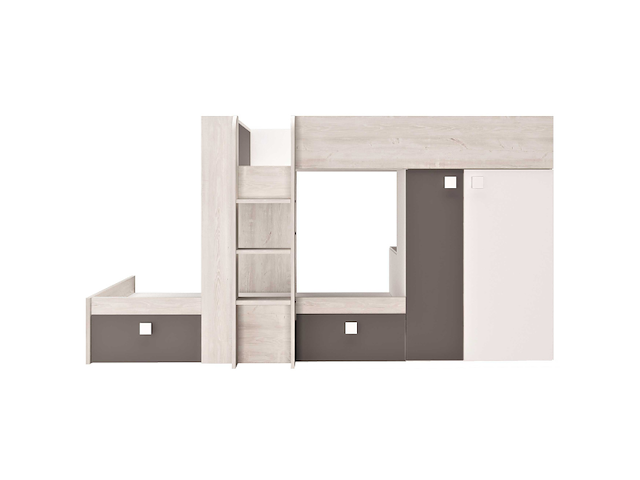 Stapelbed beau 90x190 cm - grenen/bruin - afbeelding 2 van  7