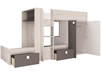 Stapelbed beau 90x190 cm - grenen/bruin - afbeelding 3 van  7