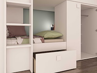 Stapelbed beau (lattenbodem onderste bed niet inbegrepen) - wit - afbeelding 6 van  7