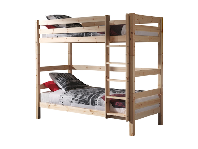 Stapelbed claire hoog - dennenhout - afbeelding 2 van  3
