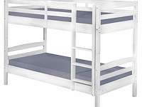 Stapelbed david 90x200 - white wash - afbeelding 1 van  6