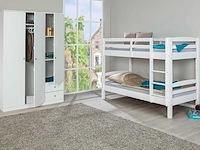 Stapelbed david 90x200 - white wash - afbeelding 3 van  6