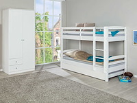Stapelbed david 90x200 - white wash - afbeelding 5 van  6