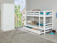 Stapelbed david 90x200 - white wash - afbeelding 6 van  6