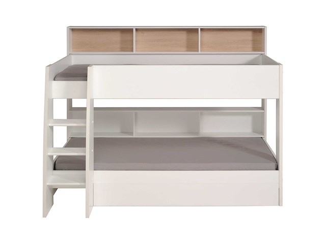 Stapelbed leo incl. matrasbodems - eik - afbeelding 4 van  7