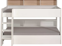 Stapelbed leo incl. matrasbodems - eik - afbeelding 4 van  7