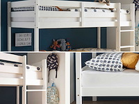 Stapelbed maren 90x200 - met lattenbodems - wit - afbeelding 1 van  6