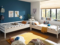 Stapelbed maren 90x200 - met lattenbodems - wit - afbeelding 4 van  6