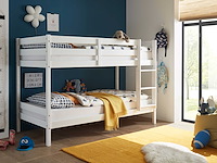 Stapelbed maren 90x200 - met lattenbodems - wit - afbeelding 2 van  6