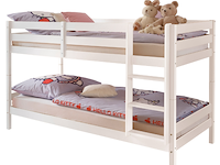 Stapelbed maren 90x200 - met lattenbodems - wit - afbeelding 6 van  6