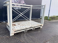 Stapeljuk stapelkrat intainer - 2620x1400x1757mm - stapelbaar 1+3 - 2500kg - grijs (2x) - afbeelding 1 van  3