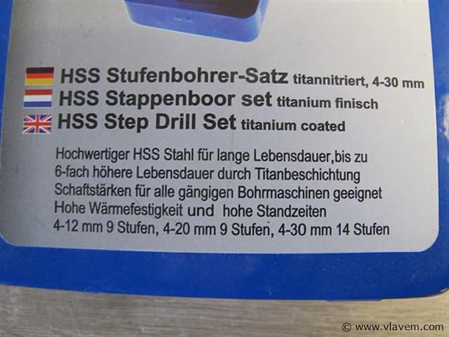Stappenborenset 3 delig - afbeelding 4 van  5