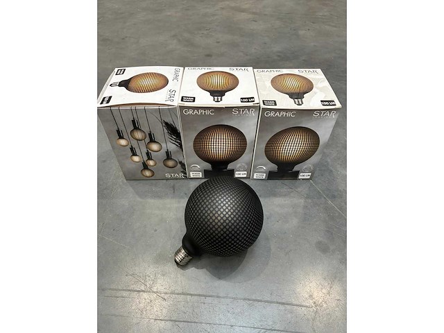 Star - 3x gloeilamp - led graphic v2 - afbeelding 1 van  1
