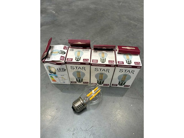 Star - 4x gloeilamp - led-bal - afbeelding 1 van  1