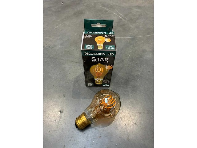 Star - gloeilamp - deco - afbeelding 1 van  1