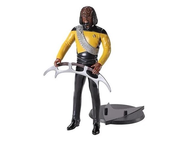 Star trek - the next generation bendyfigs - buigbare figuur lt. worf 19 cm - afbeelding 2 van  3
