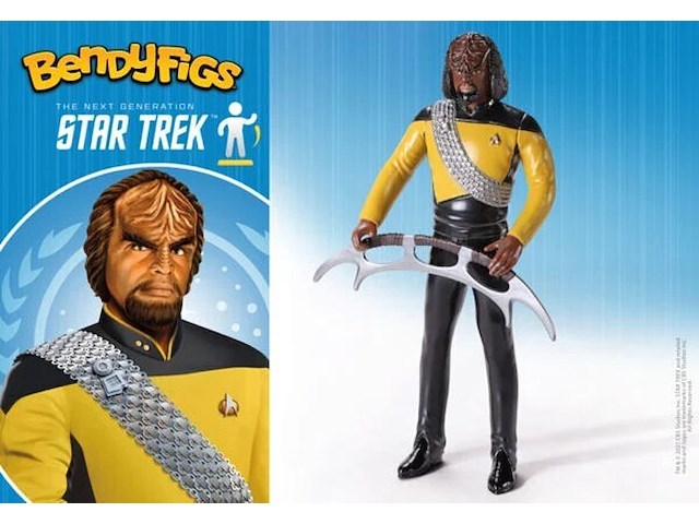 Star trek - the next generation bendyfigs - buigbare figuur lt. worf 19 cm - afbeelding 3 van  3