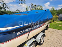 Starcraft 1710 recreatieve binnenboordboot in gebruik, dubbelassige aanhanger, accessoires - afbeelding 14 van  29