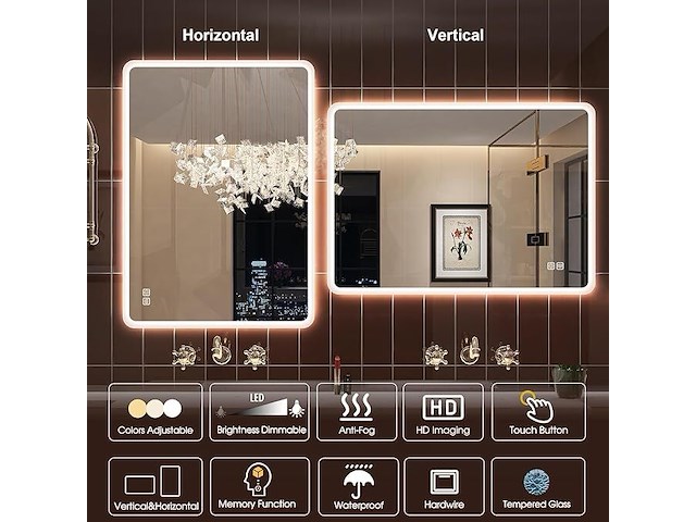 Starlead badkamerspiegel met verlichting - afbeelding 4 van  4