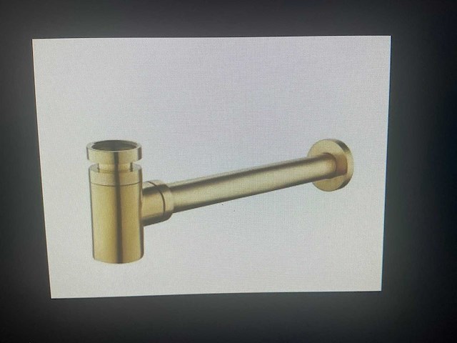 Starluxe brushed messing sifon - afbeelding 1 van  1