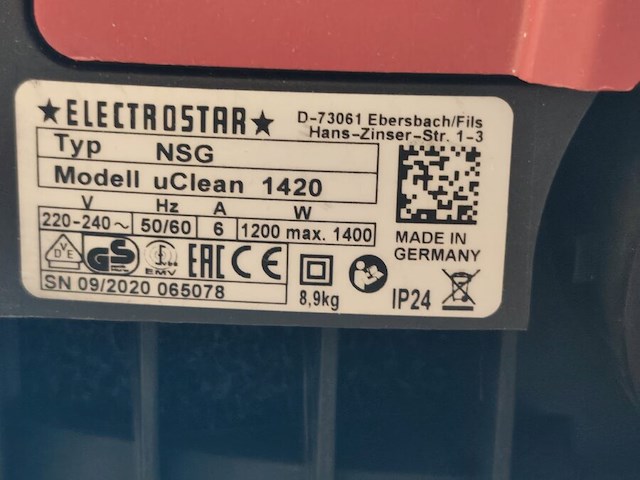Starmix nsg uclean 1420 stof- en waterzuiger - afbeelding 6 van  7