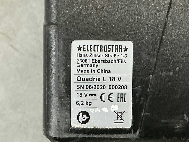 Starmix quadrix industriële accustofzuiger - afbeelding 5 van  6