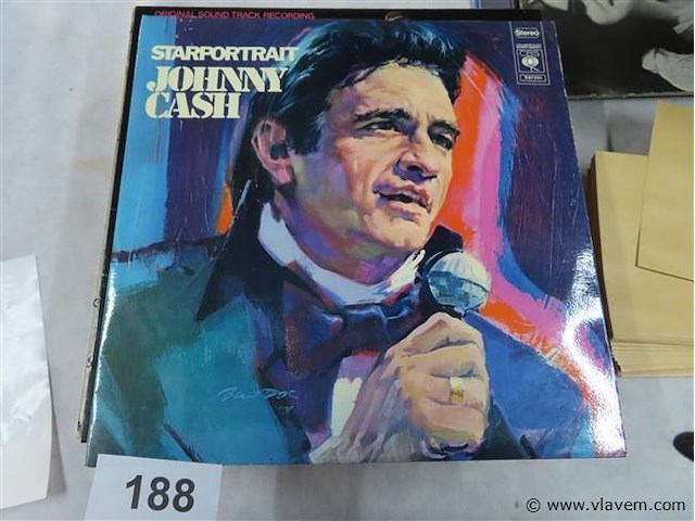 Starpotrait johnny cash - afbeelding 1 van  2