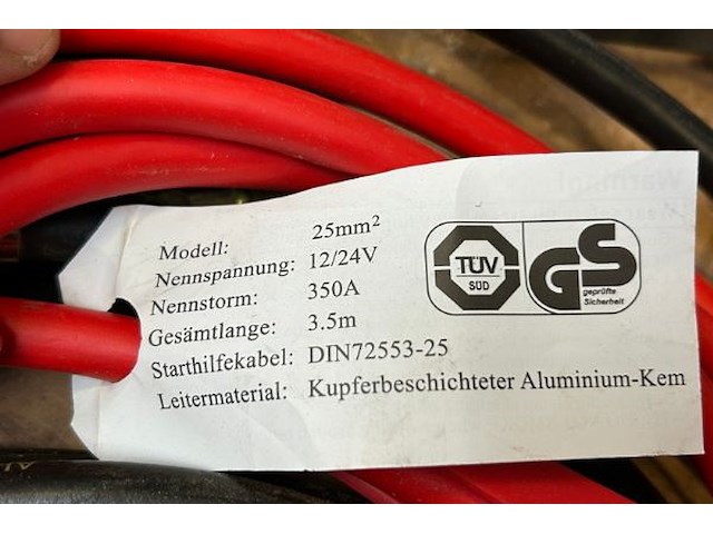Startkabels - afbeelding 3 van  3