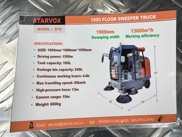 Starvox - 2025 - d19 - straatveegmachine - afbeelding 14 van  29