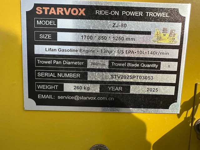 Starvox - 2025 - zj-80 - cementvlinder - afbeelding 9 van  18