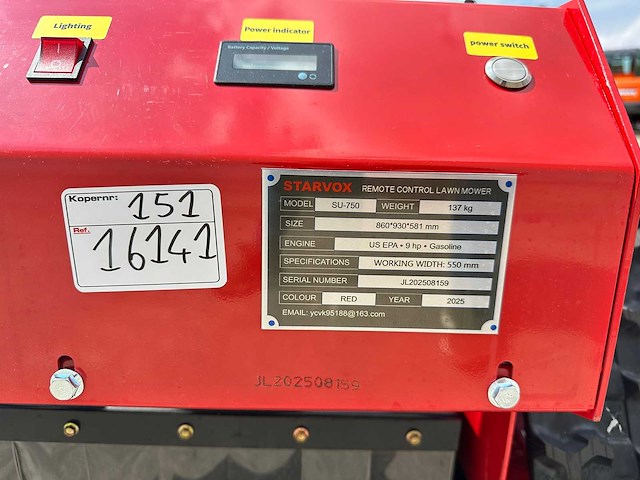Starvox - su-750 - grasmaaier - afbeelding 6 van  14