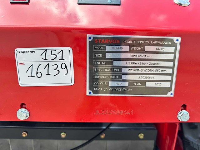 Starvox - su-750 - grasmaaier - afbeelding 6 van  15