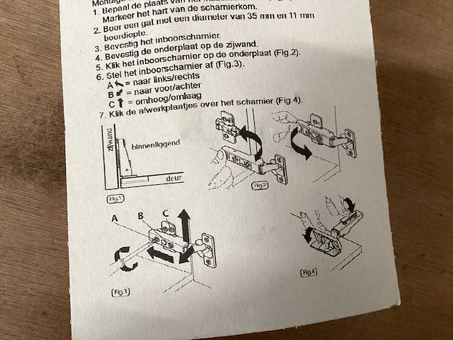 Starx inboorscharnier 35 mm clip-on, 2 pack (21x) - afbeelding 4 van  4
