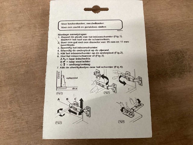 Starx inboorscharnier 35 mm clip-on, 2 pack (8x) - afbeelding 4 van  4