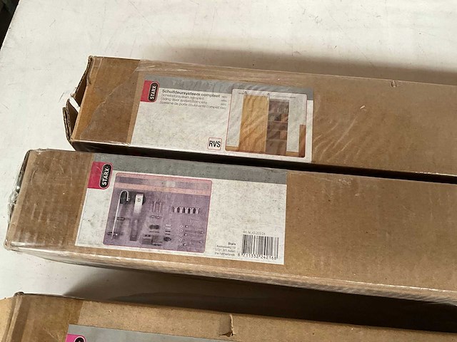 Starx retro rvs schuifdeursysteem compleet (4x) - afbeelding 2 van  3