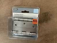 Starx rvs kogellager scharnier 89x89 mm, 3 pack (54x) - afbeelding 2 van  5